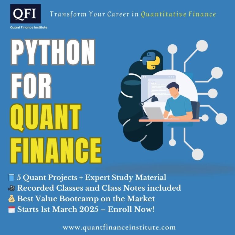 Python Bootcamp for Quant Finance