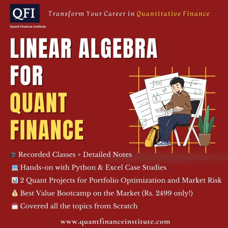 Linear Algebra for Quantitative Finance